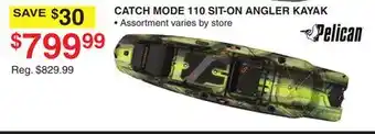 Dunham's Sports CATCH MODE 110 SIT-ON ANGLER KAYAK offer