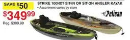 Dunham's Sports STRIKE 100NXT SIT-IN OR SIT-ON ANGLER KAYAK offer