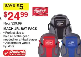 Dunham's Sports MACH JR. BAT PACK offer