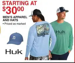 Dunham's Sports MEN'S APPAREL AND HATS offer