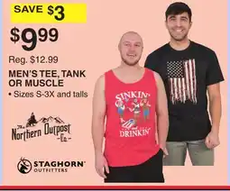 Dunham's Sports MEN'S TEE, TANK OR MUSCLE offer