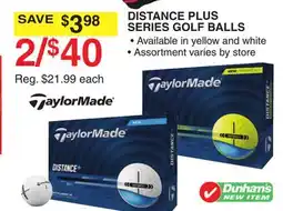 Dunham's Sports DISTANCE PLUS SERIES GOLF BALLS offer