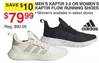 Dunham's Sports ADIDAS MEN'S KAPTIR 3.0 OR WOMEN'S KAPTIR FLOW RUNNING SHOES offer