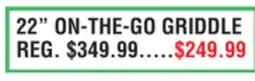 Dunham's Sports 22 ON-THE-GO GRIDDLE offer