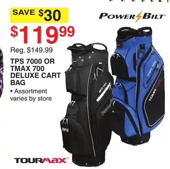 Dunham's Sports TPS 7000 OR TMAX 700 DELUXE CART BAG offer