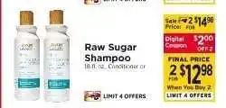 ShopRite Raw Sugar Shampoo offer