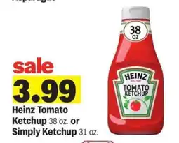 Meijer Heinz Tomato Ketchup or Simply Ketchup offer