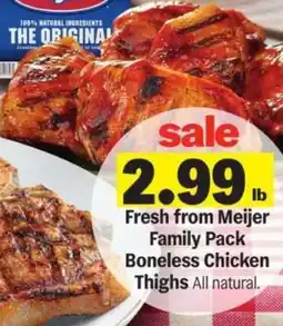 Meijer Boneless Chicken Thighs offer