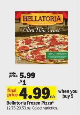 Meijer Bellatoria Frozen Pizza offer
