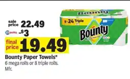 Meijer Bounty Paper Towels offer