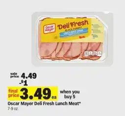 Meijer Oscar Mayer Deli Fresh Lunch Meat offer