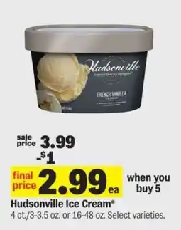 Meijer Hudsonville Ice Cream offer