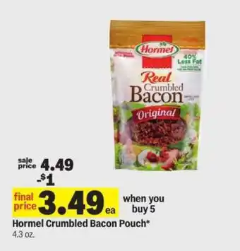 Meijer Hormel Crumbled Bacon Pouch offer
