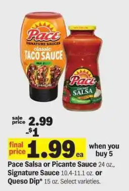 Meijer Pace Salsa or Picante Sauce offer