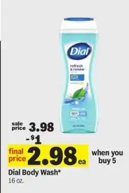 Meijer Dial Body Wash offer