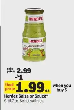 Meijer Herdez Salsa or Sauce offer
