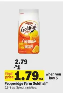 Meijer Pepperidge Farm Goldfish offer