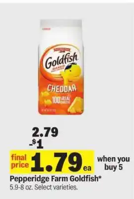 Meijer Pepperidge Farm Goldfish offer