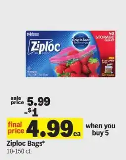 Meijer Ziploc Bags offer