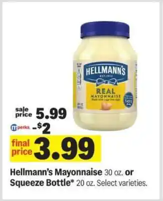 Meijer Hellmann's Mayonnaise offer