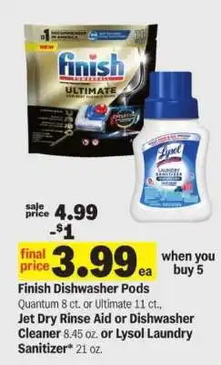 Meijer Finish Dishwasher Pods offer