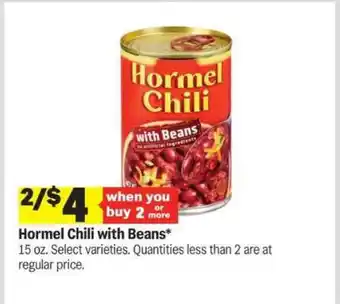 Meijer Hormel Chili With Beans offer