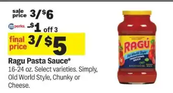 Meijer Ragú Pasta Sauce offer