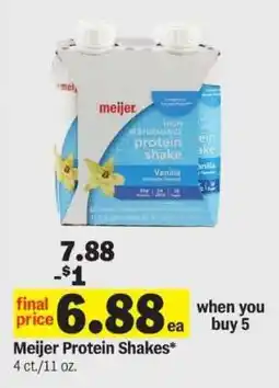 Meijer Meijer Protein Shakes offer