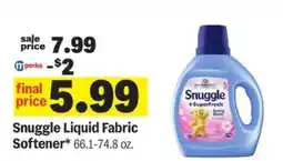 Meijer Snuggle Liquid Fabric Softener offer