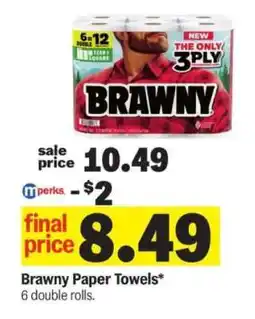 Meijer Brawny Paper Towels offer