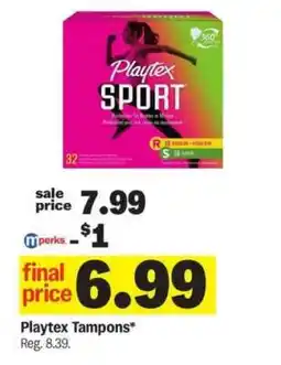 Meijer Playtex Tampons offer