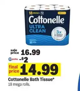 Meijer Cottonelle Bath Tissue offer