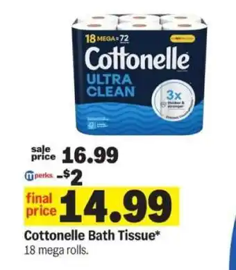Meijer Cottonelle Bath Tissue offer