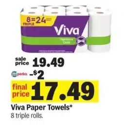Meijer Viva Paper Towels offer