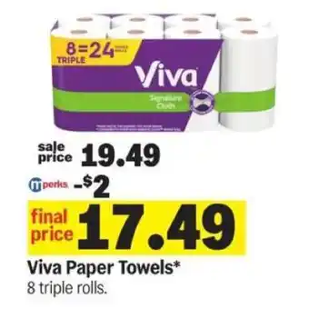 Meijer Viva Paper Towels offer