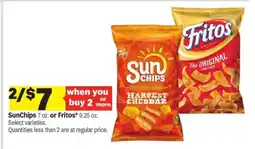 Meijer SunChips or Fritos offer