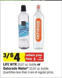 Meijer LIFE WTR or Gatorade Water offer