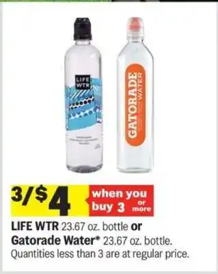 Meijer LIFE WTR or Gatorade Water offer