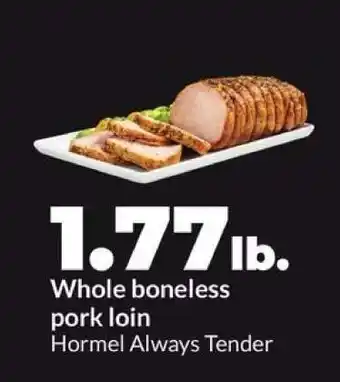 Hy-Vee Whole Boneless Pork Loin offer