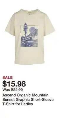 Cabela's Ascend Organic Mountain Sunset Graphic Short-Sleeve T-Shirt for Ladies offer