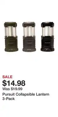 Cabela's Pursuit Collapsible Lantern 3-Pack offer