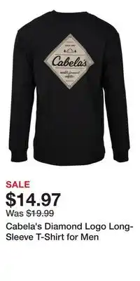 Cabela's Cabela's Diamond Logo Long-Sleeve T-Shirt for Men offer