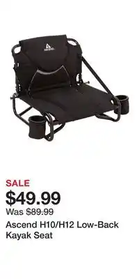 Cabela's Ascend H10/H12 Low-Back Kayak Seat offer