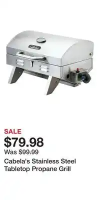 Cabela's Cabela's Stainless Steel Tabletop Propane Grill offer