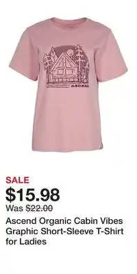 Cabela's Ascend Organic Cabin Vibes Graphic Short-Sleeve T-Shirt for Ladies offer