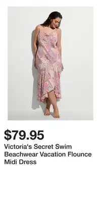Victoria's Secret Victoria's Secret Swim Beachwear Vacation Flounce Midi Dress offer