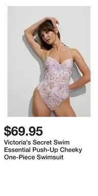 Victoria's Secret Victoria's Secret Swim Essential Push-Up Cheeky One-Piece Swimsuit offer