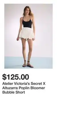 Victoria's Secret Atelier Victoria's Secret X Altuzarra Poplin Bloomer Bubble Short offer
