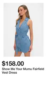 Victoria's Secret Show Me Your Mumu Fairfield Vest Dress offer