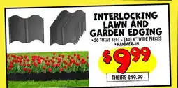 Ollie's INTERLOCKING LAWN AND GARDEN EDGING offer